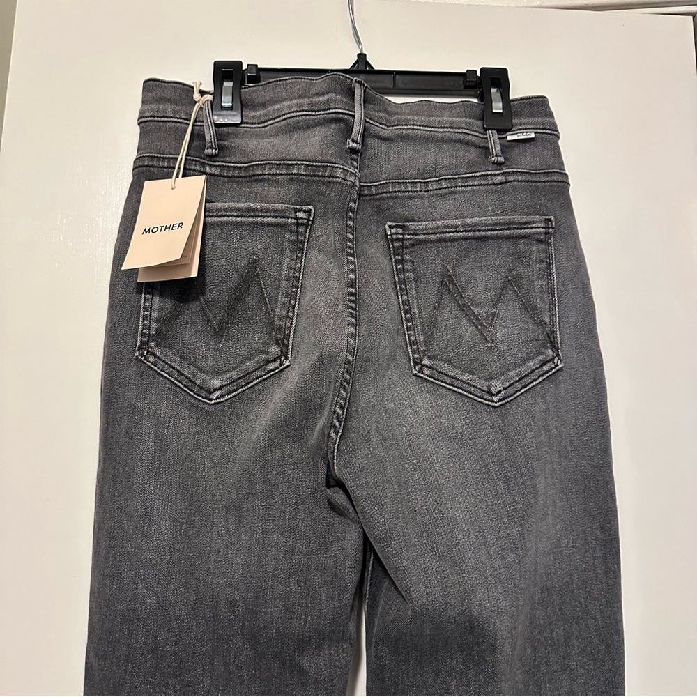 NWT Mother Hustler Heel jeans Magic 8 Ball size 29 gray - Picture 5 of 11